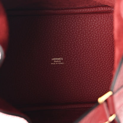 Hermes Taurillon Clemence Picotin Lock 18 PM Rouge H 5 of 11