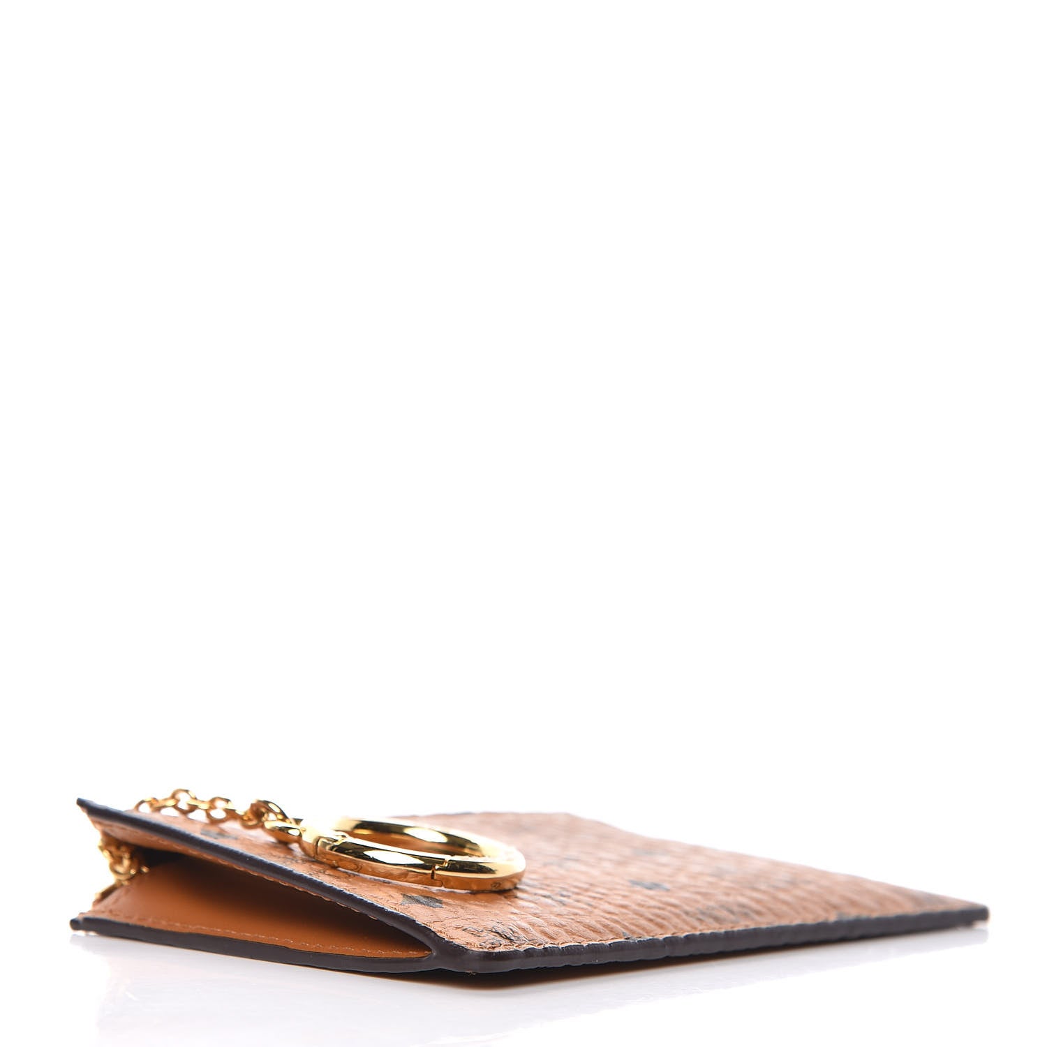 MCM Visetos Key Pouch Cognac 4 of 7