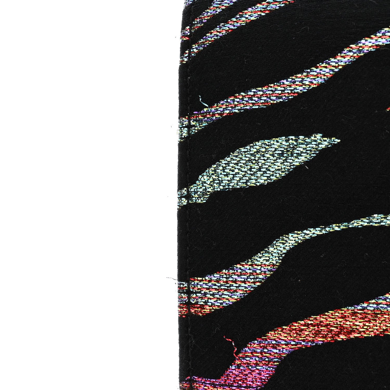 Saint Laurent Canvas Calfskin Metallic Tiger Print Small Monogram Kate Satchel Black Multicolor 14 of 15