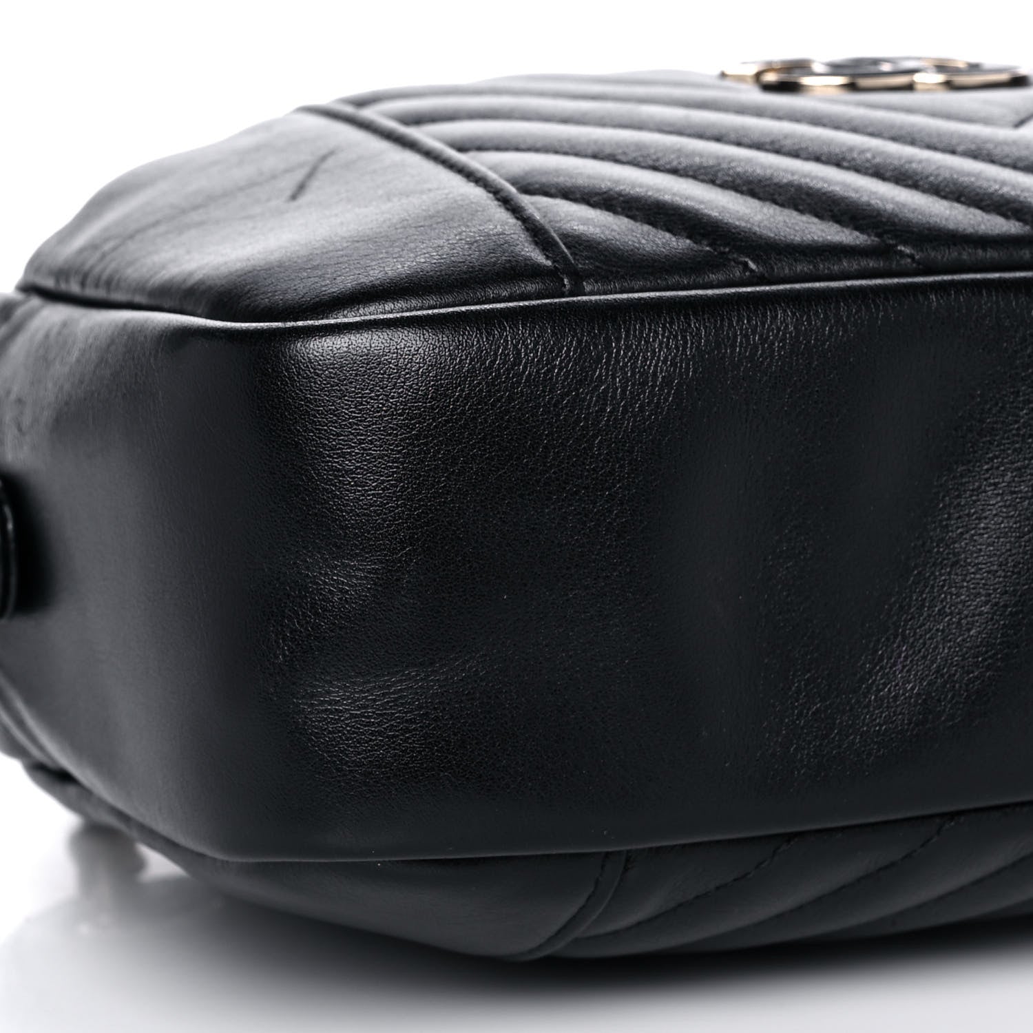 Chanel Calfskin Quilted Daily Chevron Camera Case Black 9 of 10