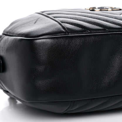 Chanel Calfskin Quilted Daily Chevron Camera Case Black 9 of 10