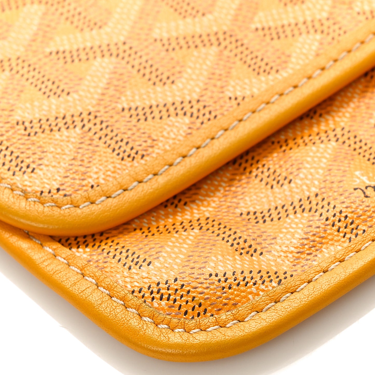 Goyardine Pouch Yellow