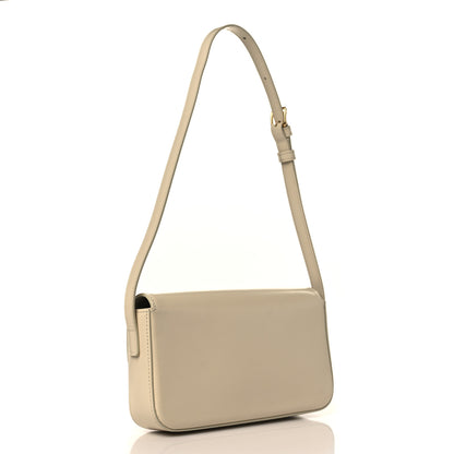 Celine Natural Calfskin Triomphe Shoulder Bag White 3 of 12