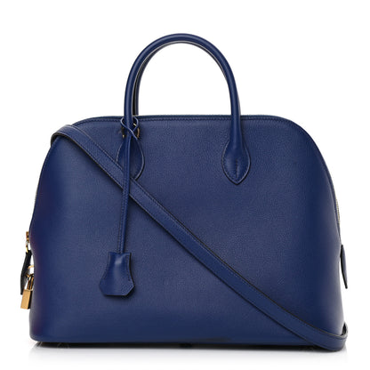 Hermes Taurillon Novillo 1923 Bolide 30 Bleu Saphir 1 of 10