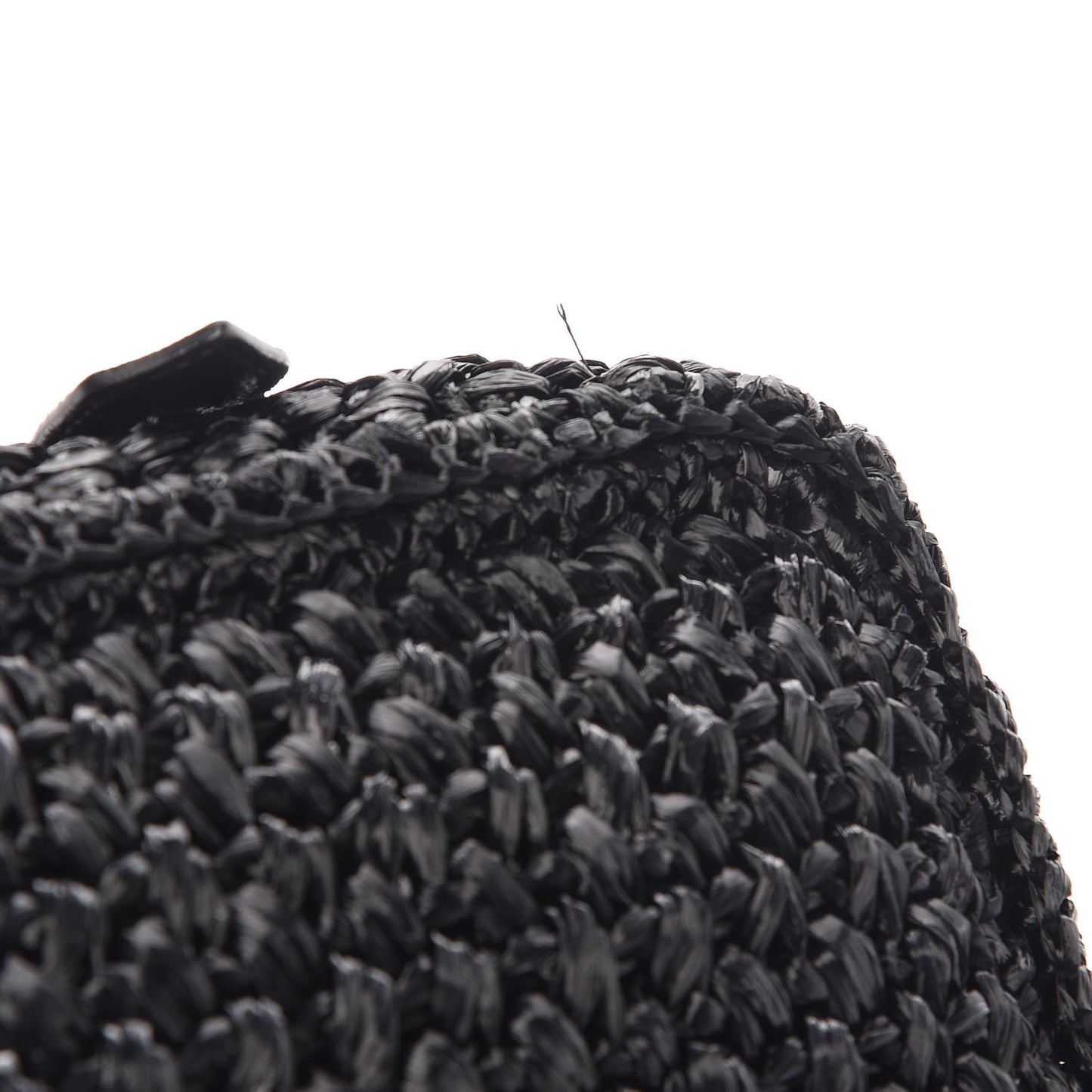 Lambskin Raffia PS1 Pochette Clutch Black