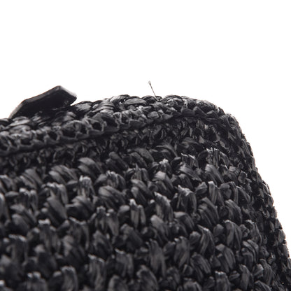 Proenza Schouler Lambskin Raffia PS1 Pochette Clutch Black 5 of 10