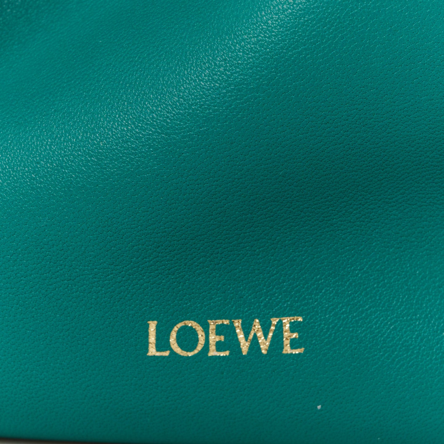 Mellow Nappa Lambskin Jade Mini Flamenco Knot Clutch Emerald Green