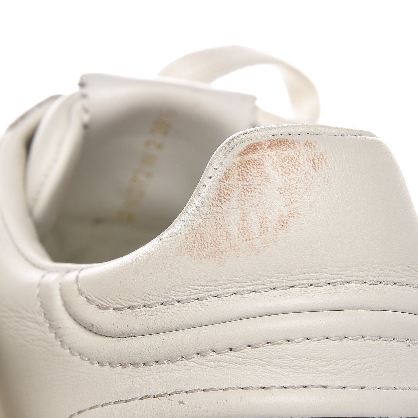Calfskin Rockstud Sneakers 39.5 White
