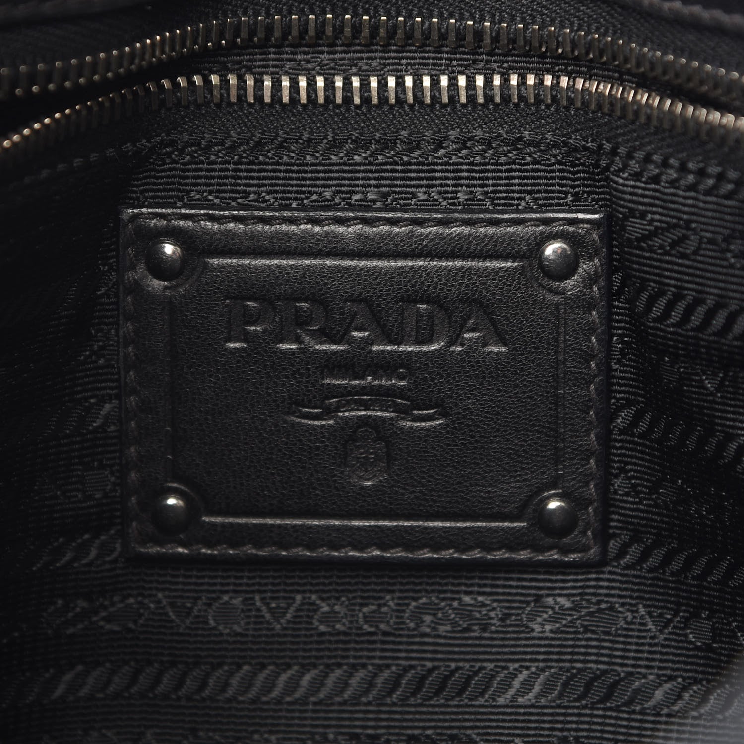 Prada Nappa Fringe Tote Black 5 of 7