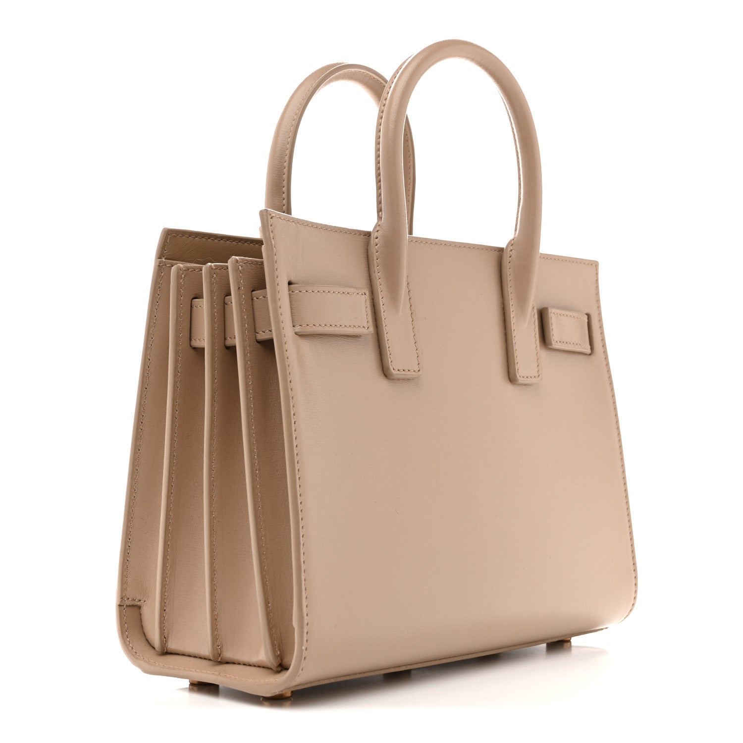 Saint Laurent Calfskin Nano Sac De Jour Beige 3 of 14