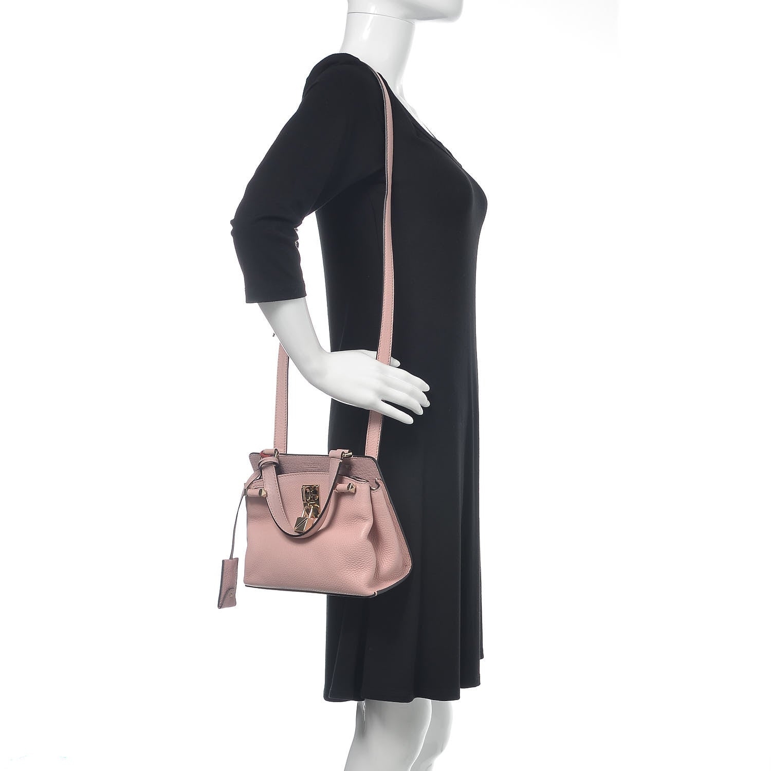 Valentino Garavani Pebbled Calfskin Small Joylock Satchel Loto 2 of 11