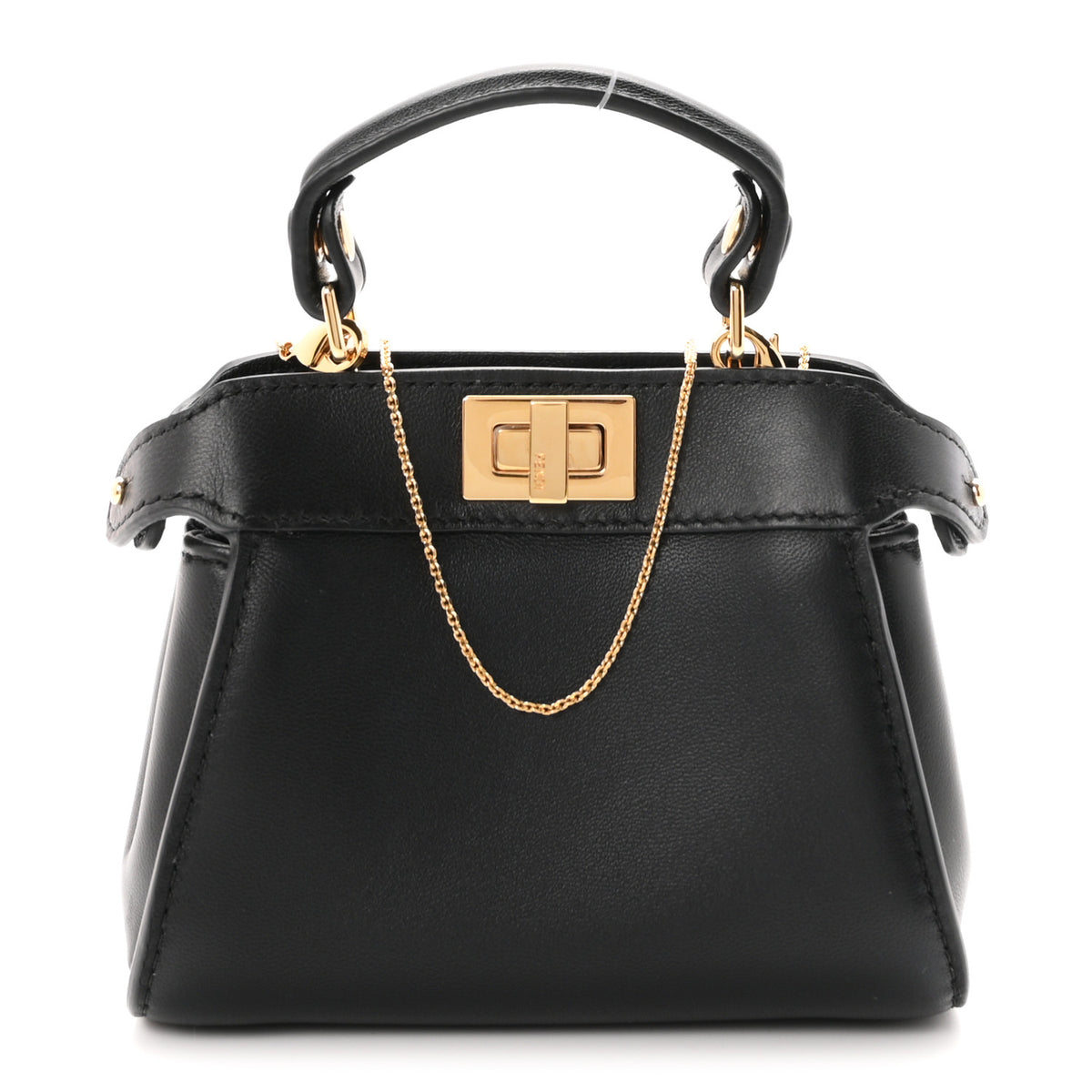 Nappa Nano Peekaboo Satchel Black