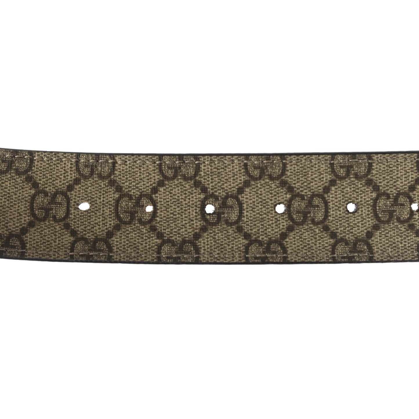 GG Supreme Monogram Interlocking G Belt 120 48 Dark Brown