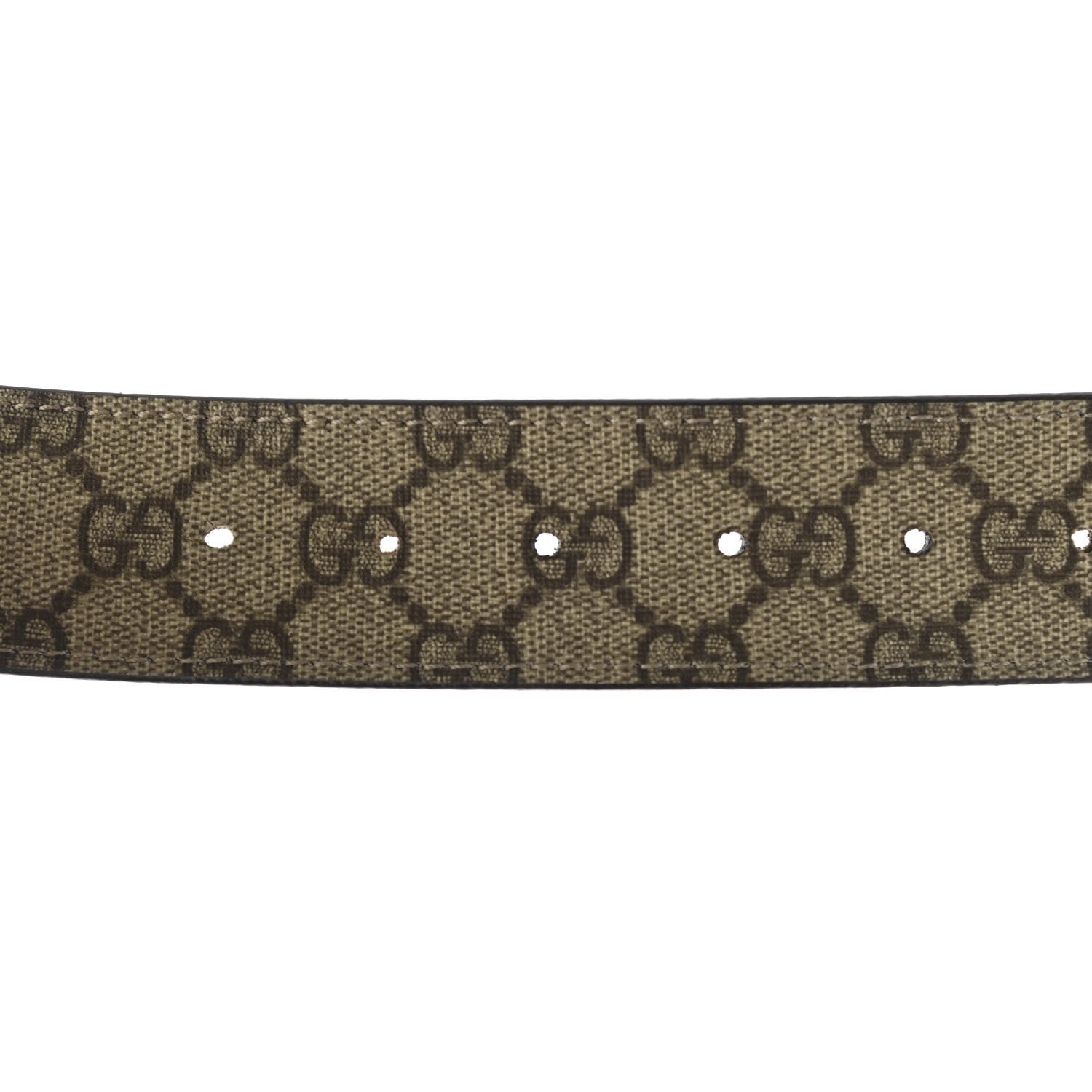 Gucci GG Supreme Monogram Interlocking G Belt 120 48 Dark Brown 4 of 5