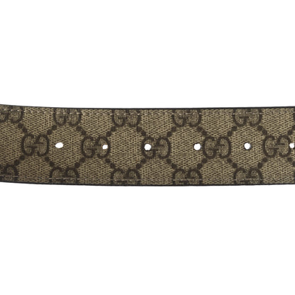 Gucci GG Supreme Monogram Interlocking G Belt 120 48 Dark Brown 4 of 5