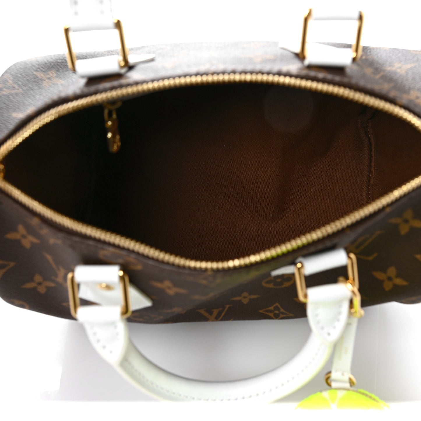 Monogram LV Match Speedy Bandouliere 25 White