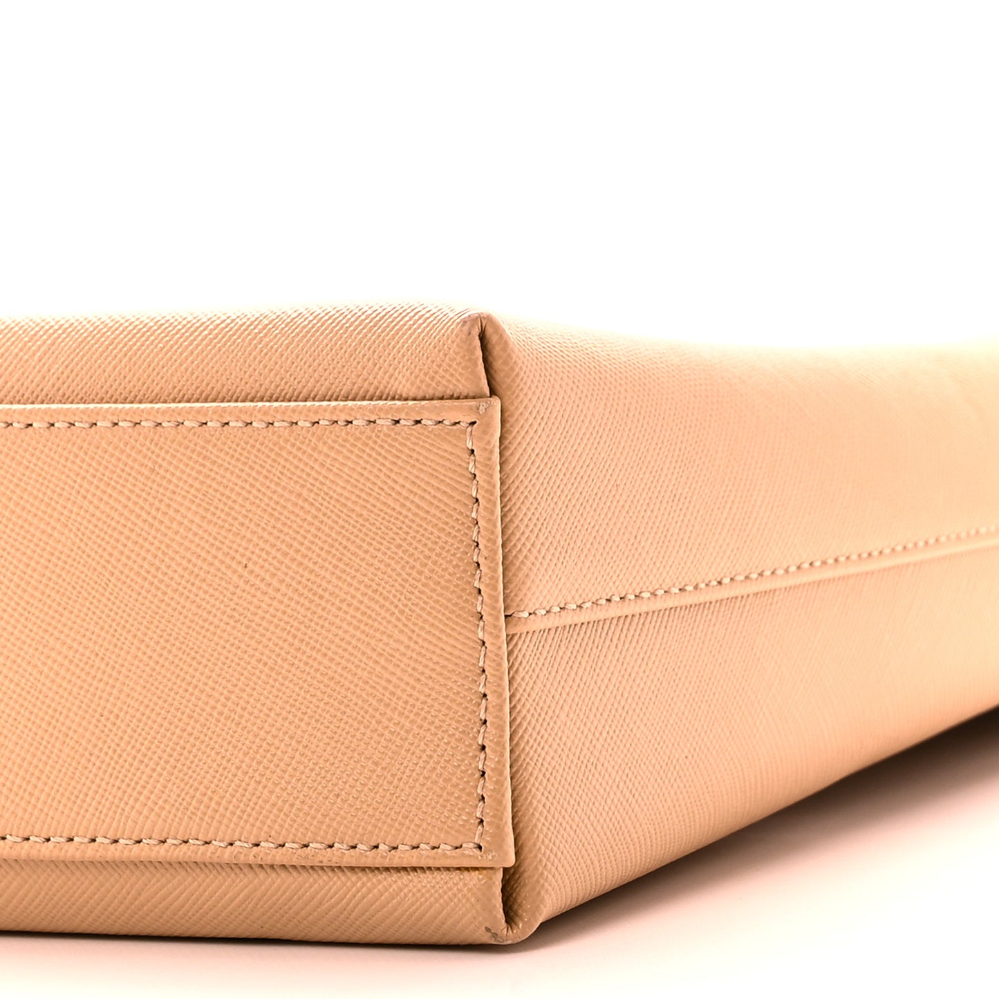 Hammered Calfskin Trifolio Shoulder Bag Sand
