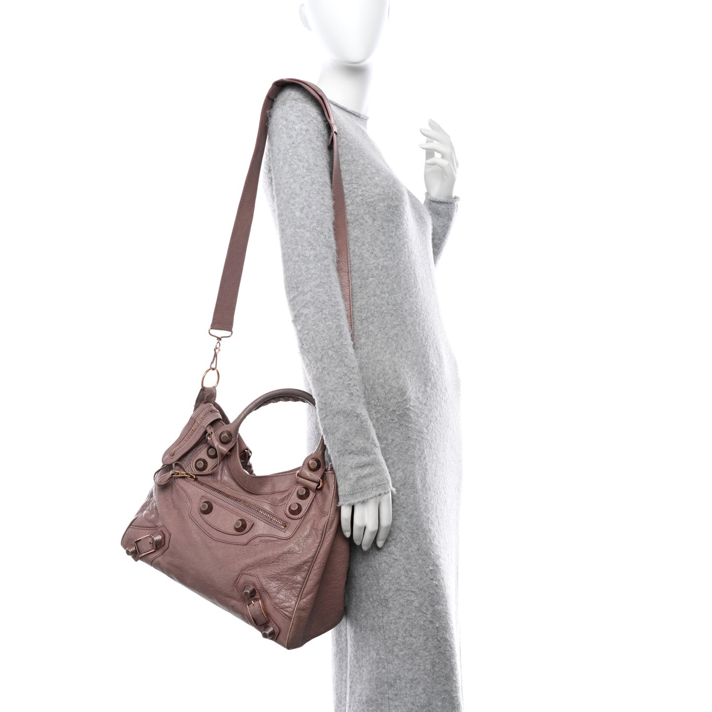 Agneau Giant 21 Rose Gold Hardware Velo Parme