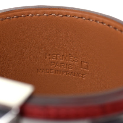 Hermes Matte Alligator Collier De Chien CDC Bracelet L Geranium 4 of 5