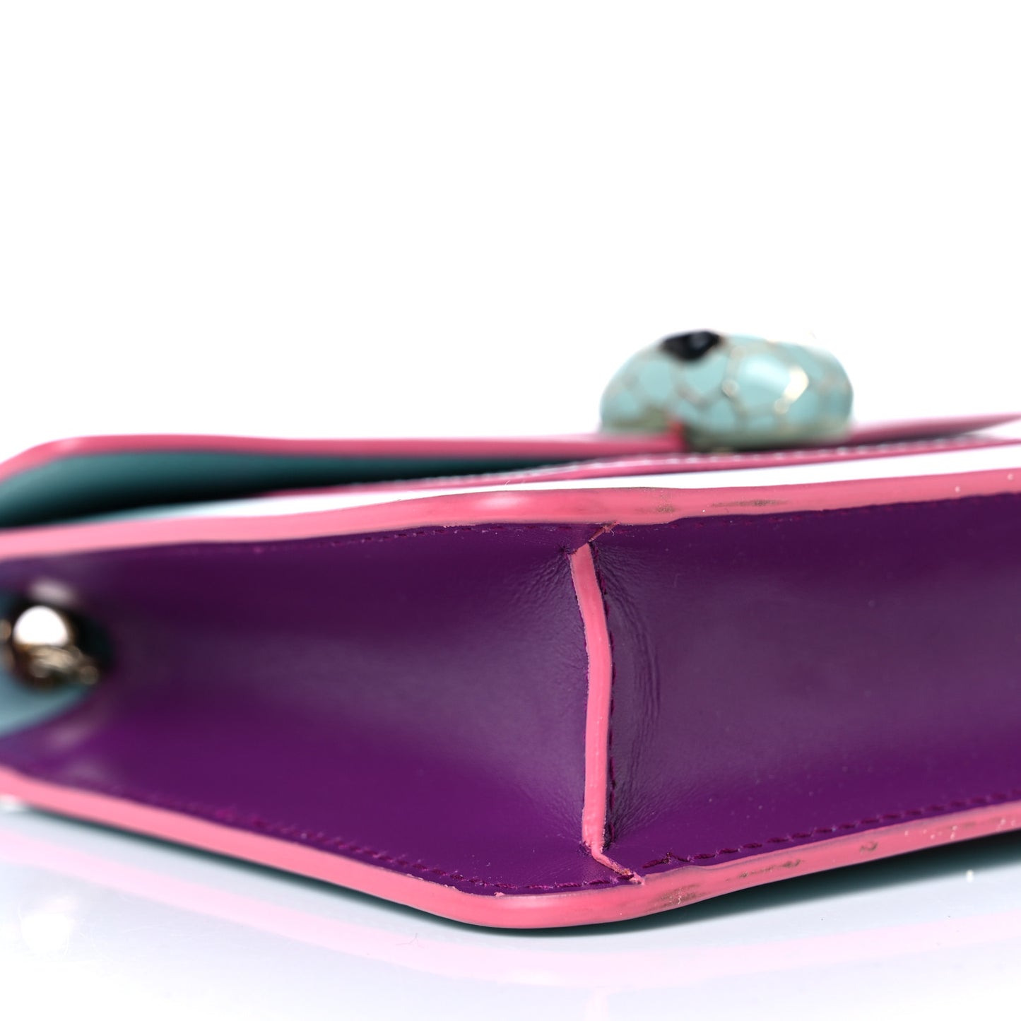Calfskin Serpenti Forever Crossbody Bag Light Blue