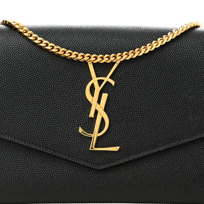 Saint Laurent Grain De Poudre Uptown Chain Wallet Black 8 of 14