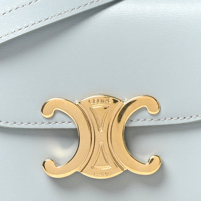 Celine Shiny Calfskin Mini Triomphe Ice Blue 8 of 11