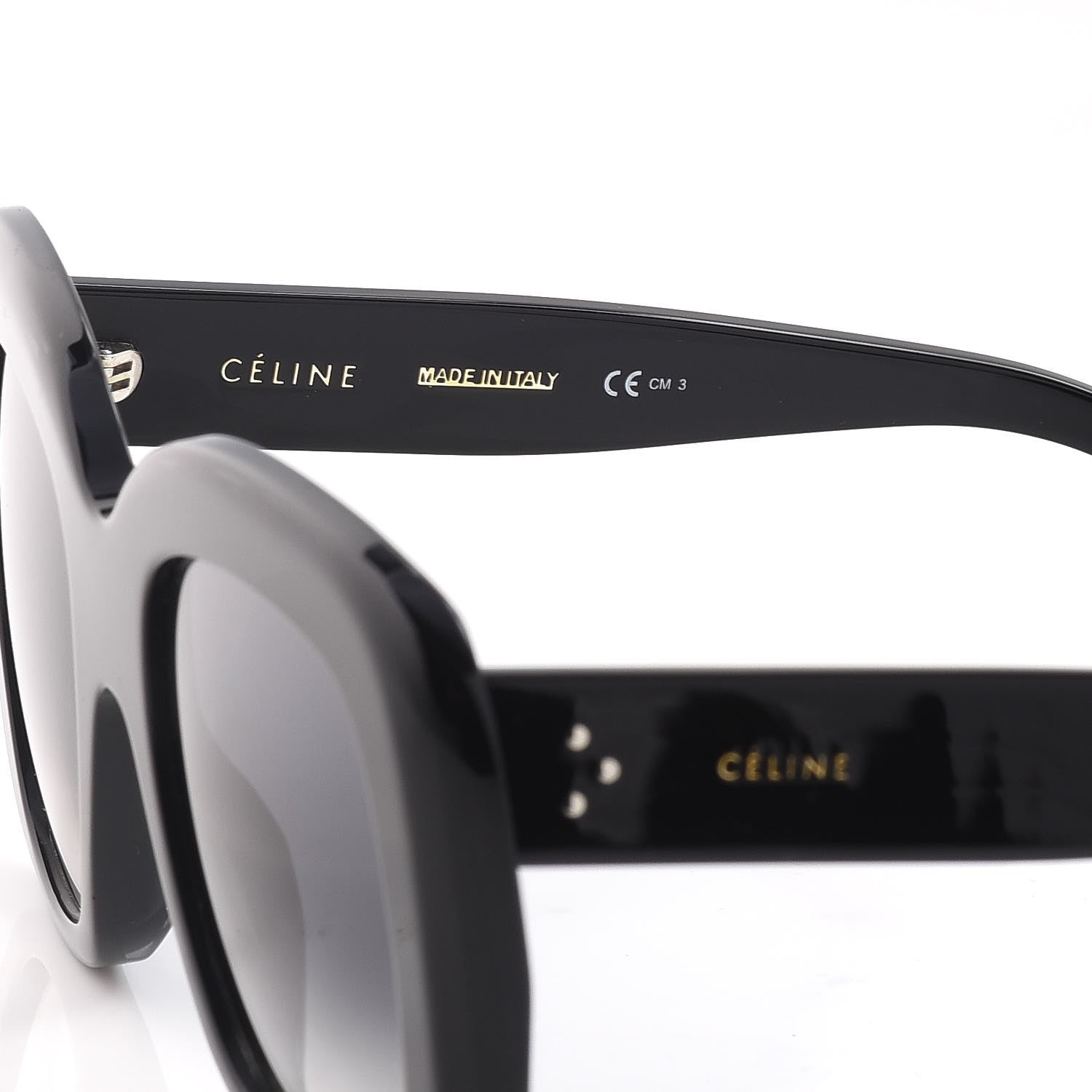 Celine Stella Sunglasses CL 41433/S Black 6 of 8