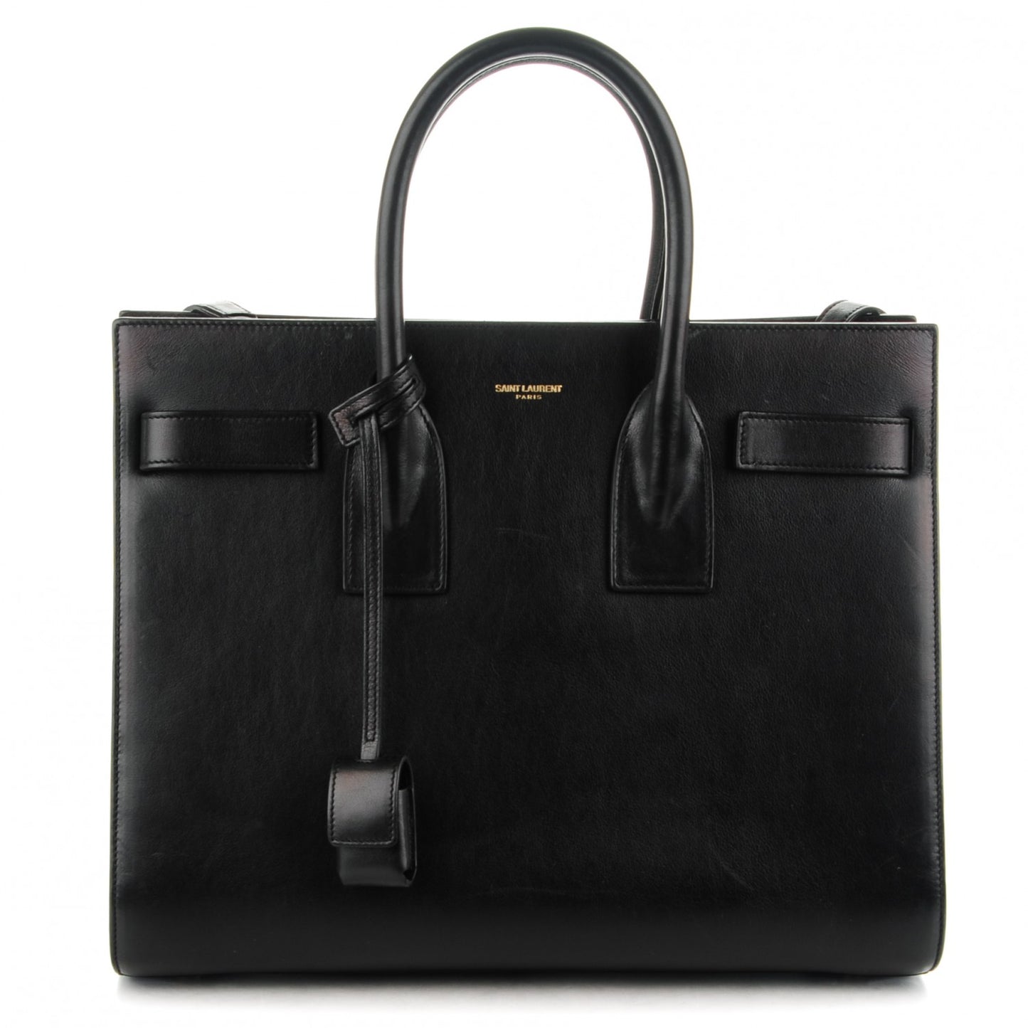 Calfskin Small Sac De Jour Black