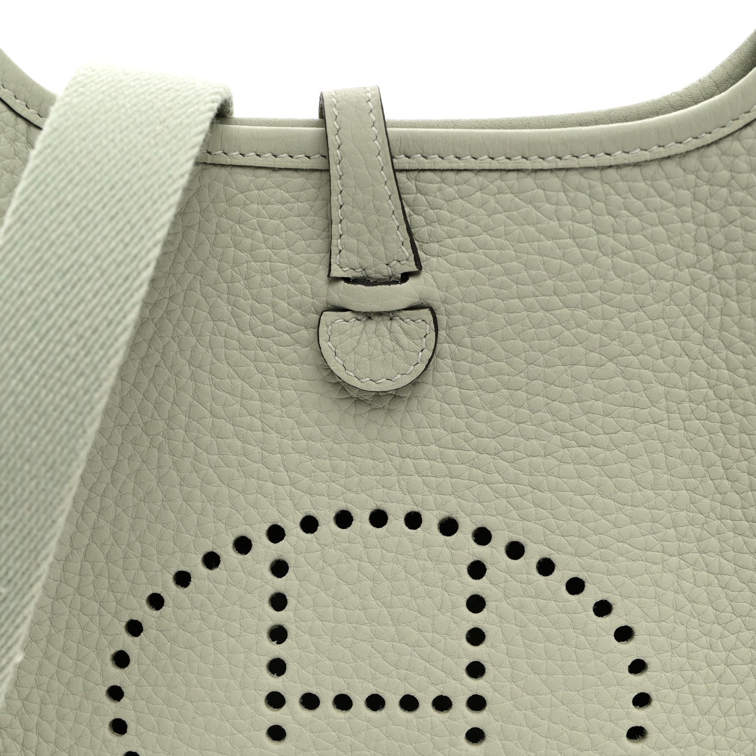 Hermes Taurillon Clemence Amazone Evelyne TPM Gris Neve 8 of 10