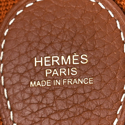 Hermes Taurillon Clemence Evelyne III PM Gold 7 of 11