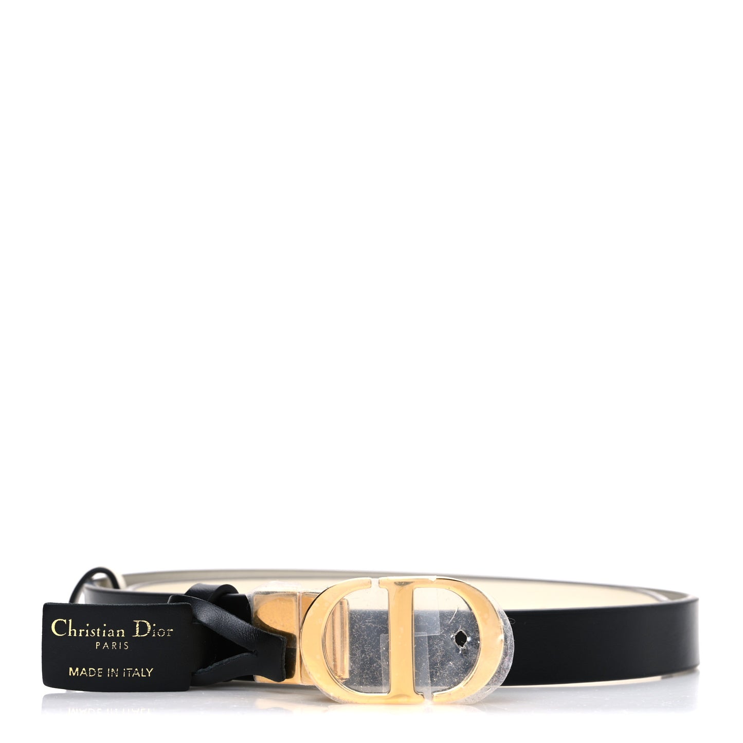 Calfskin 30 Montaigne Reversible Belt  80 32 Black Multicolor