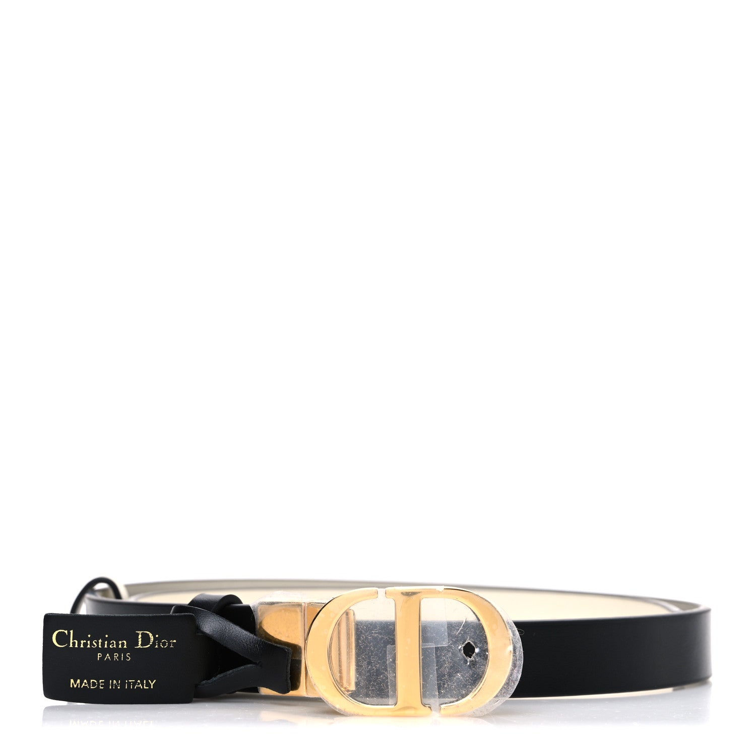 Christian Dior Calfskin 30 Montaigne Reversible Belt  80 32 Black Multicolor 1 of 6