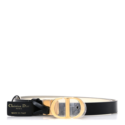 Christian Dior Calfskin 30 Montaigne Reversible Belt  80 32 Black Multicolor 1 of 6