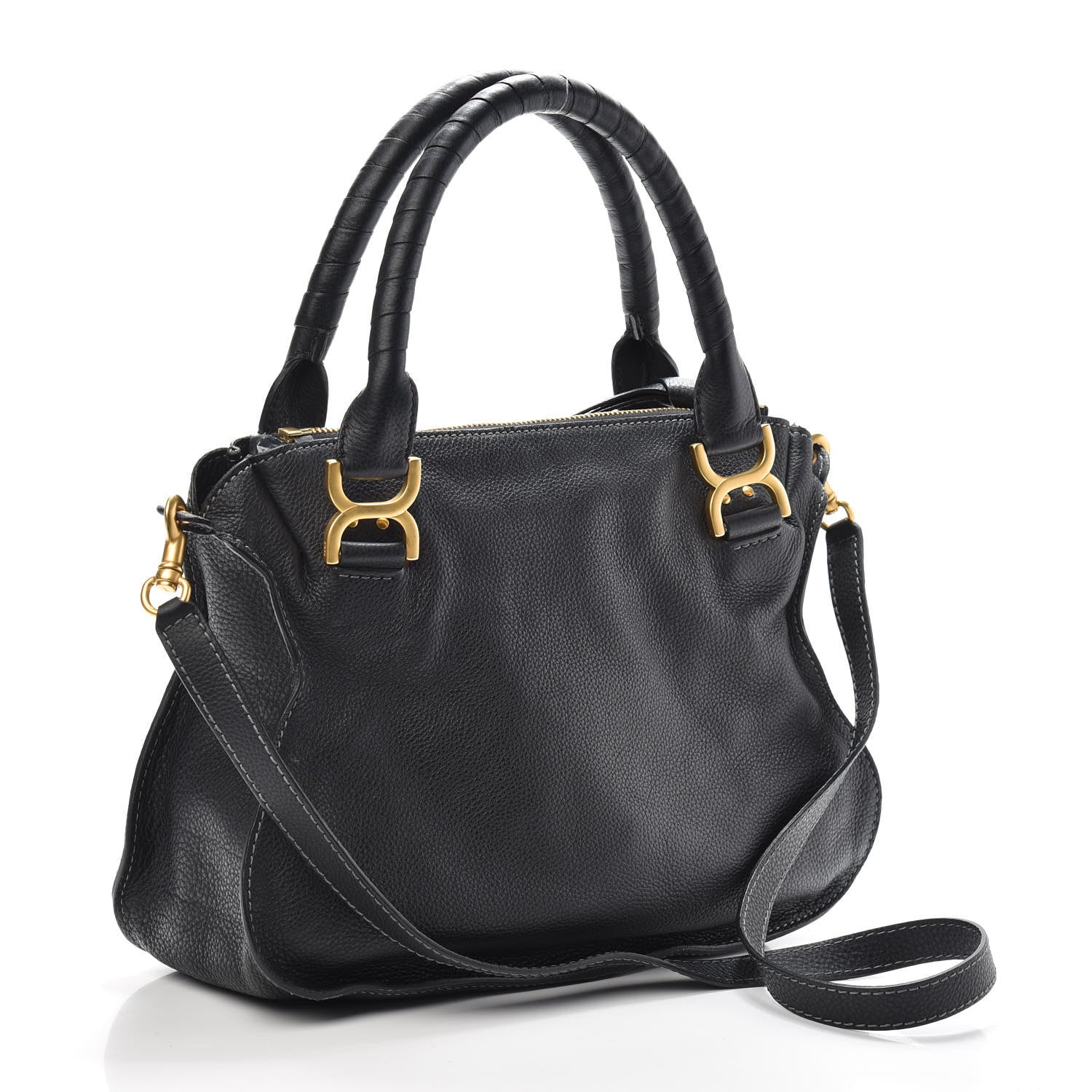 Chloe Calfskin Medium Marcie Satchel Black 3 of 9