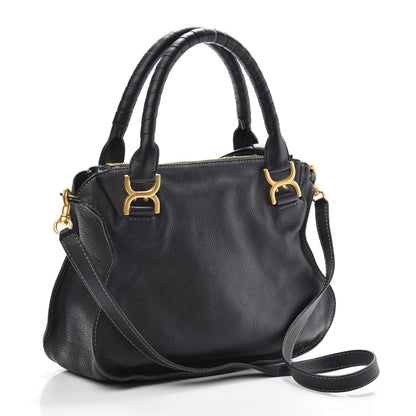Chloe Calfskin Medium Marcie Satchel Black 3 of 9