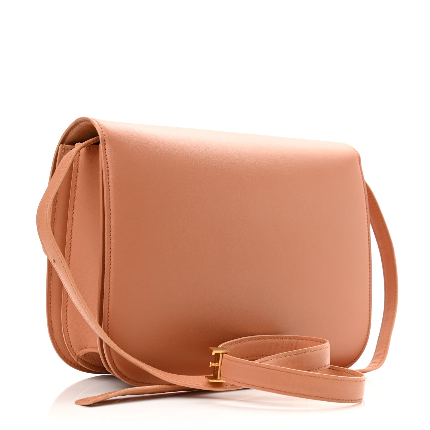 Celine Box Calfskin Medium Classic Box Flap Bag Nude 2 of 21