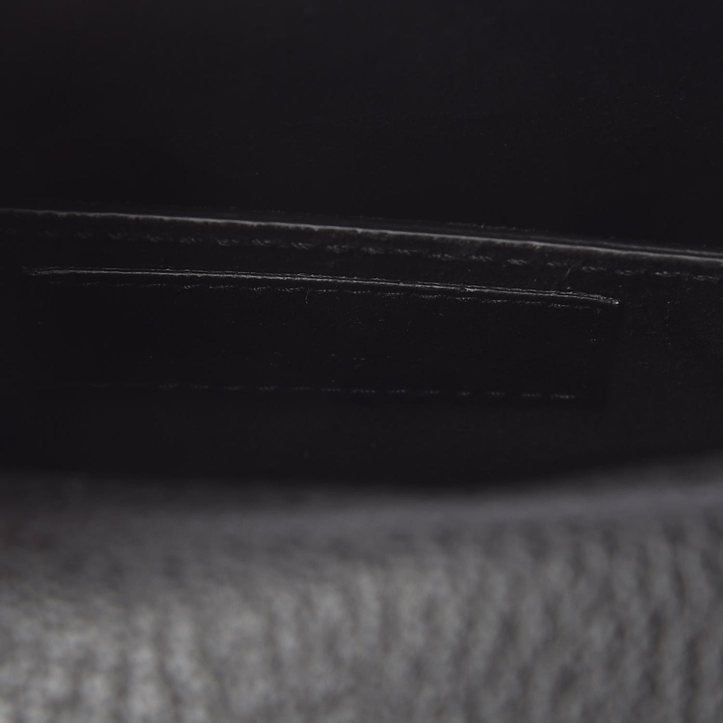 Grained Calfskin Medium Monogram Sunset Satchel Black