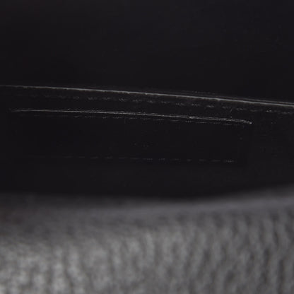 Saint Laurent Grained Calfskin Medium Monogram Sunset Satchel Black 7 of 11