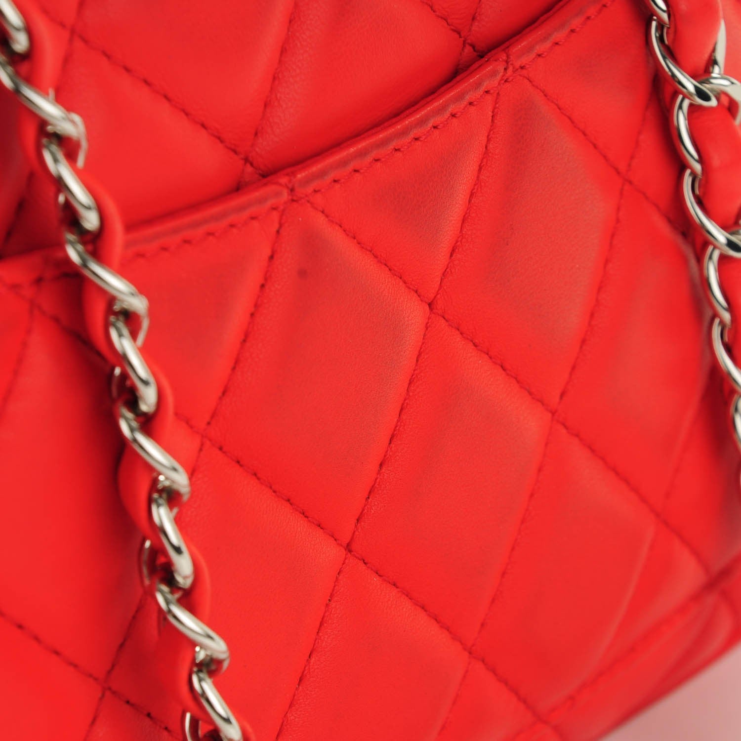 Chanel Lambskin Quilted Pagode Piping Flap Red 10 of 10