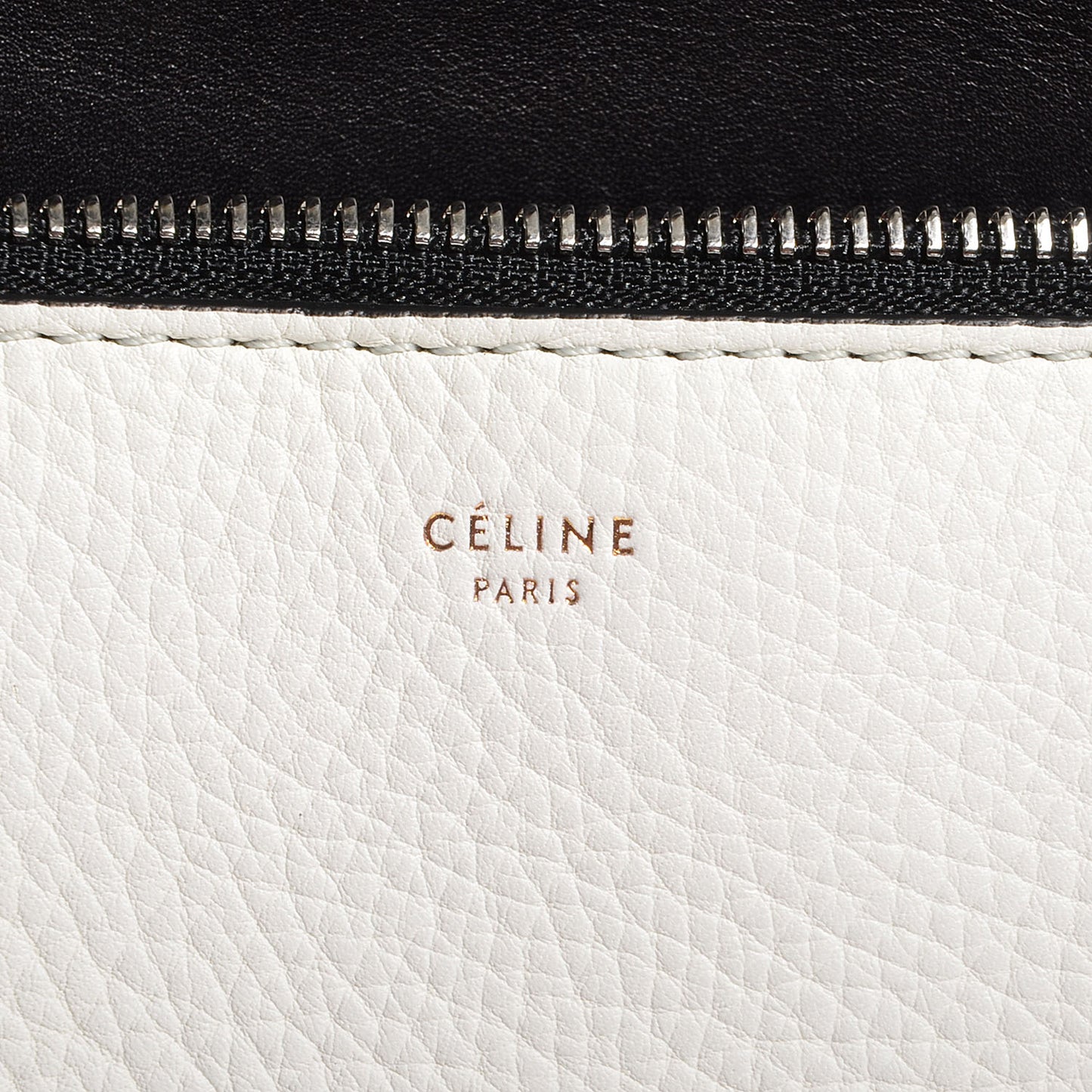 Textured Calfskin Large Edge Shoulder Bag Black