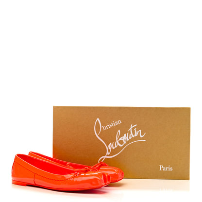 Christian Louboutin Patent Mamadrague Flats 35.5 Sunrise 8 of 8