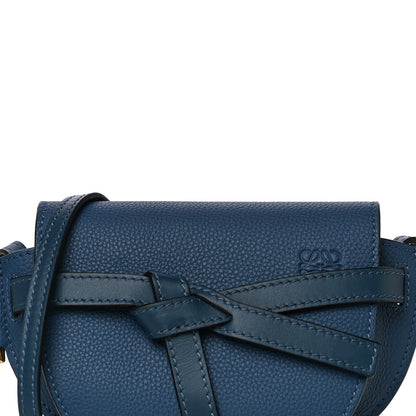 Loewe Grained Calfskin Mini Gate Crossbody Bag Steel Blue 6 of 11