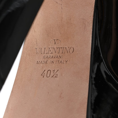 Valentino Garavani Patent Tan-Go 55/155mm Platform Pumps 40.5 Black 5 of 8