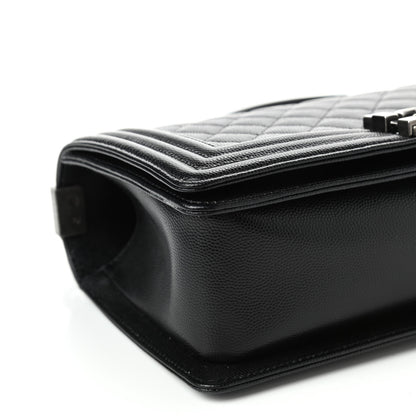 Chanel Caviar Quilted Medium Boy Flap Black 9 of 14