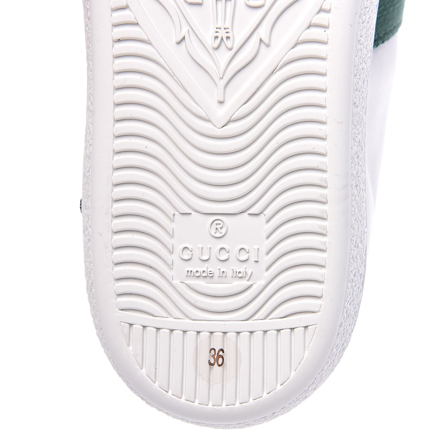 Gucci Calfskin Web Floral Embroidered Womens Ace Sneakers 36 White 7 of 10