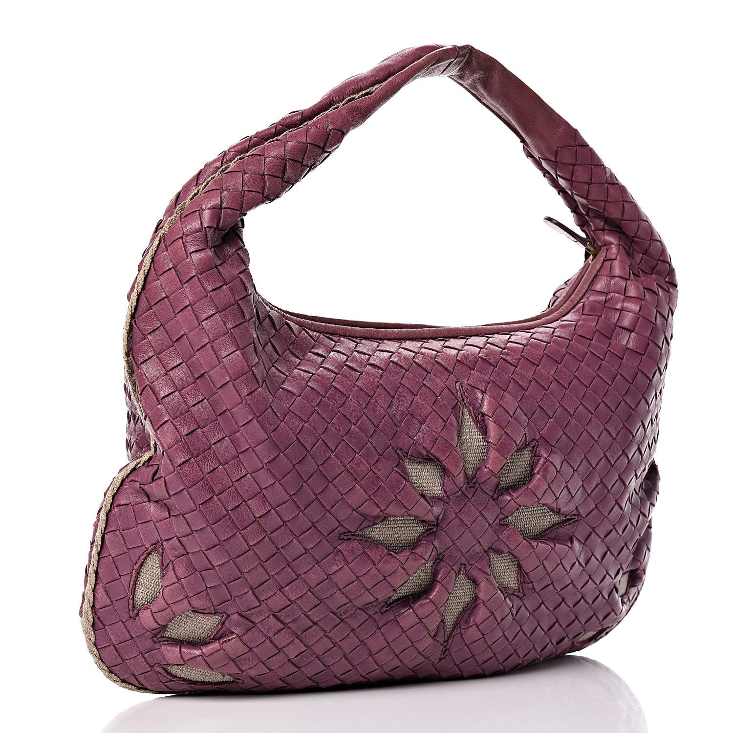 Bottega Veneta Nappa Intrecciato Flower Medium Veneta Hobo 3 of 11