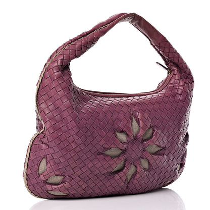 Bottega Veneta Nappa Intrecciato Flower Medium Veneta Hobo 3 of 11