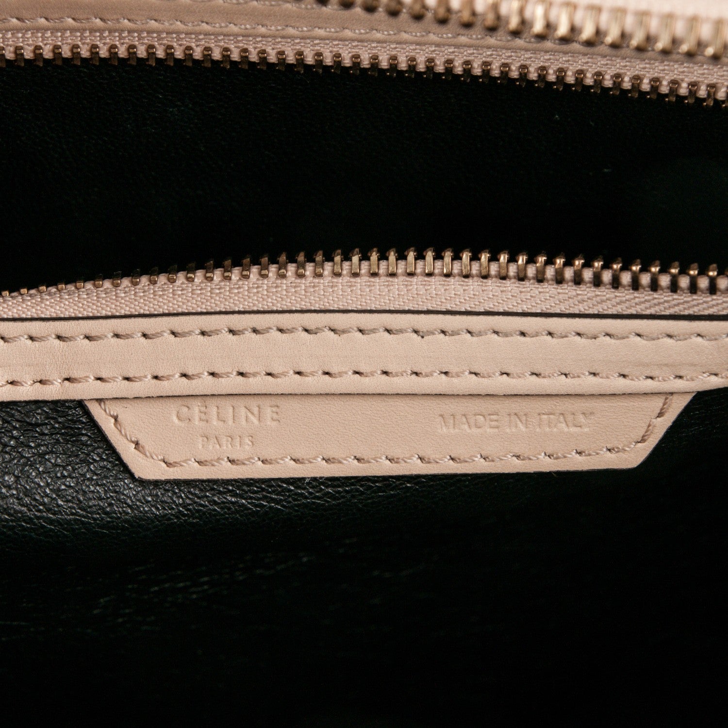 Celine Satin Calfskin Mini Bi-Color Luggage Powder Black 6 of 6