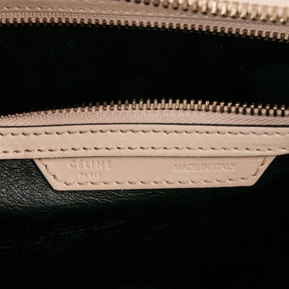 Celine Satin Calfskin Mini Bi-Color Luggage Powder Black 6 of 6