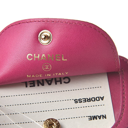 Chanel Lambskin Luggage Tag Pink 4 of 4